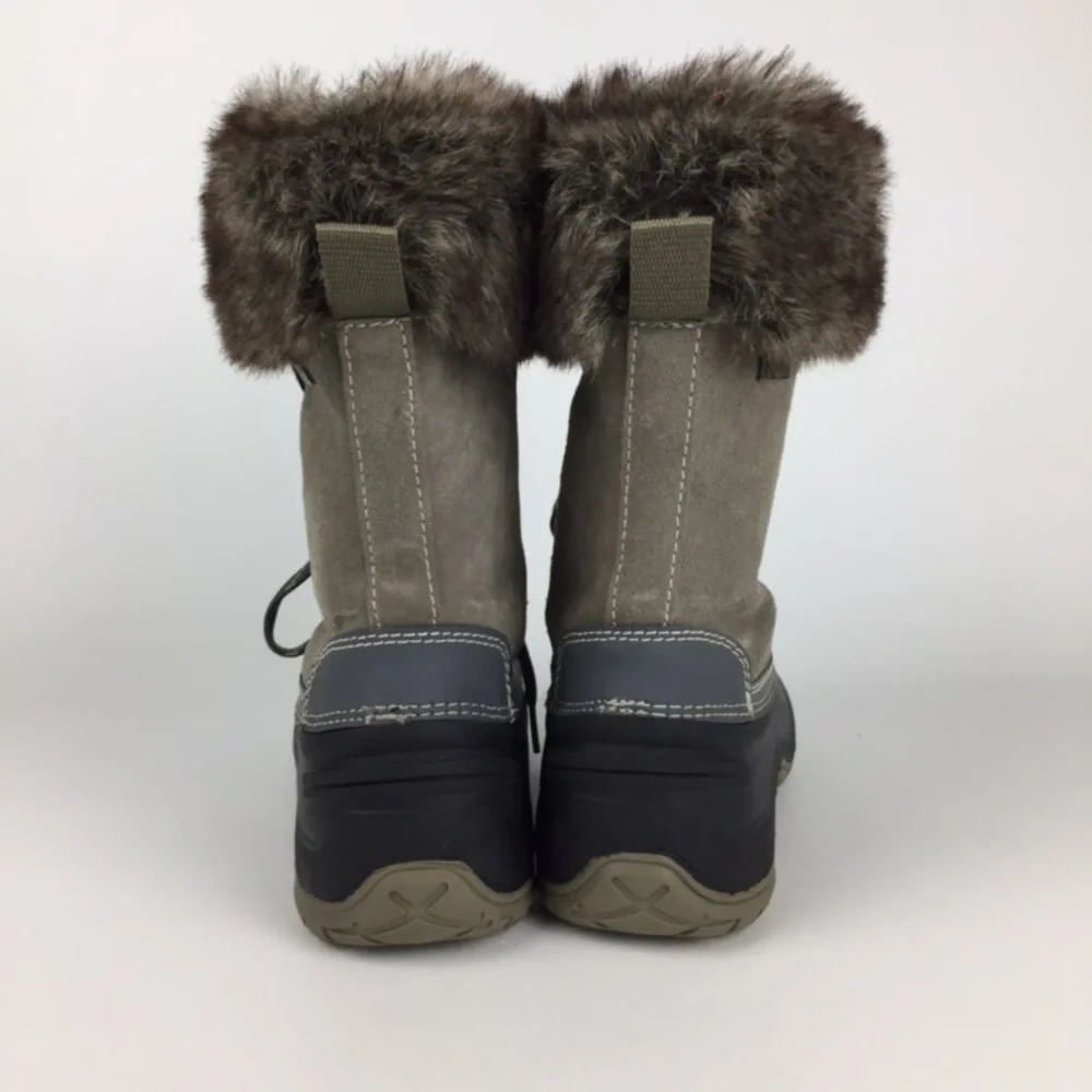 Khombu The Slope Waterproof Gray Winter Snow Boots 7